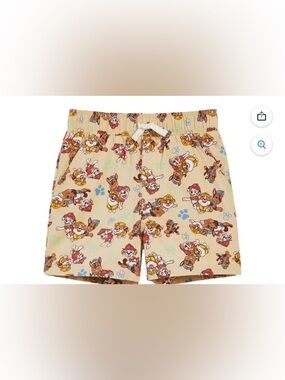 Nickelodeon Beige Paw Patrol Character Print Kids Shorts